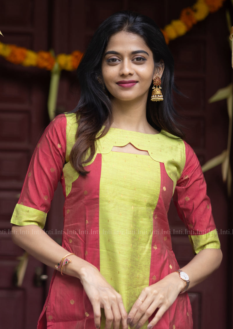 Minted Petal Hue Kurti