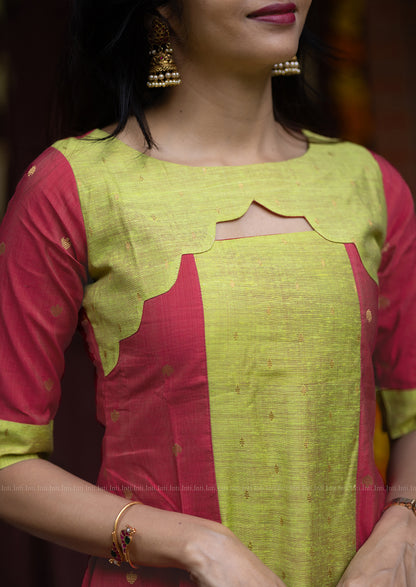 Minted Petal Hue Kurti