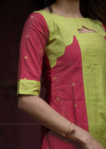 Minted Petal Hue Kurti