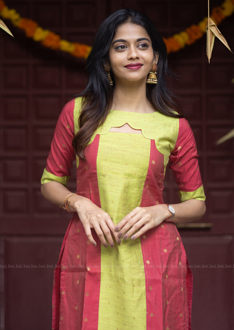 Minted Petal Hue Kurti