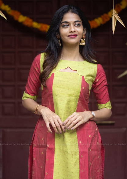 Minted Petal Hue Kurti