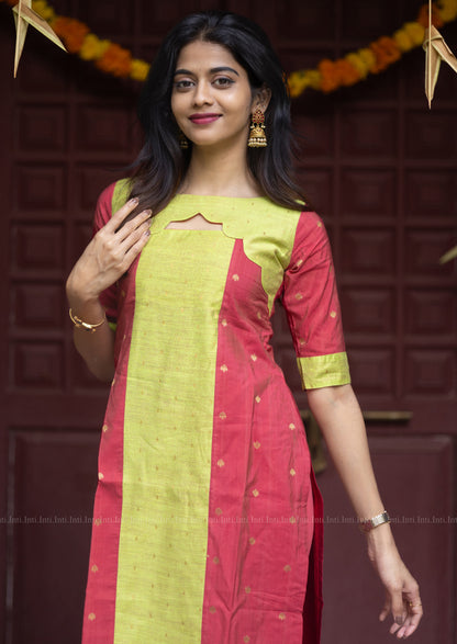 Minted Petal Hue Kurti