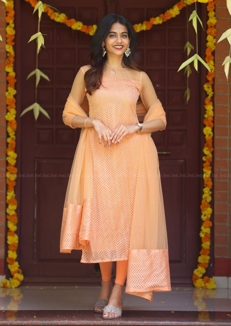 Mistic Glow Top & Dupatta Set