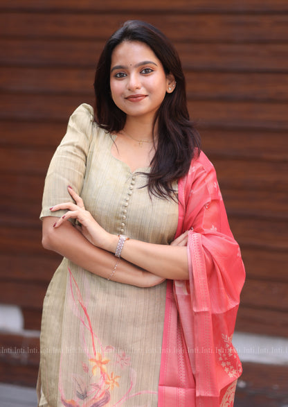 Moonleaf Dew Top & Dupatta Set