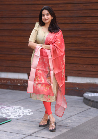 Moonleaf Dew Top & Dupatta Set