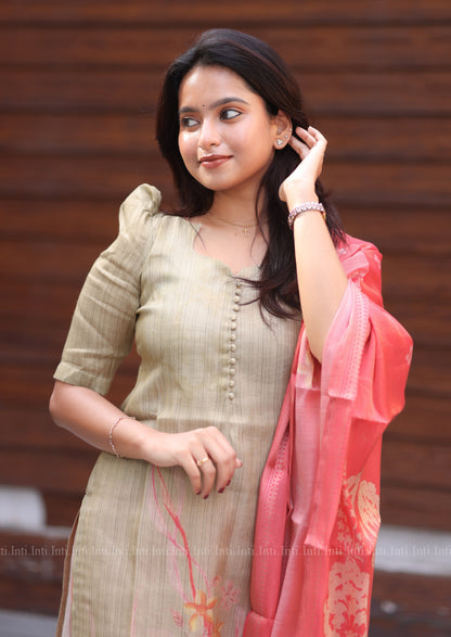 Moonleaf Dew Top & Dupatta Set