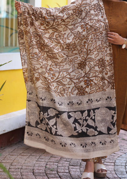 Mudbrown Craft Salwar Suit