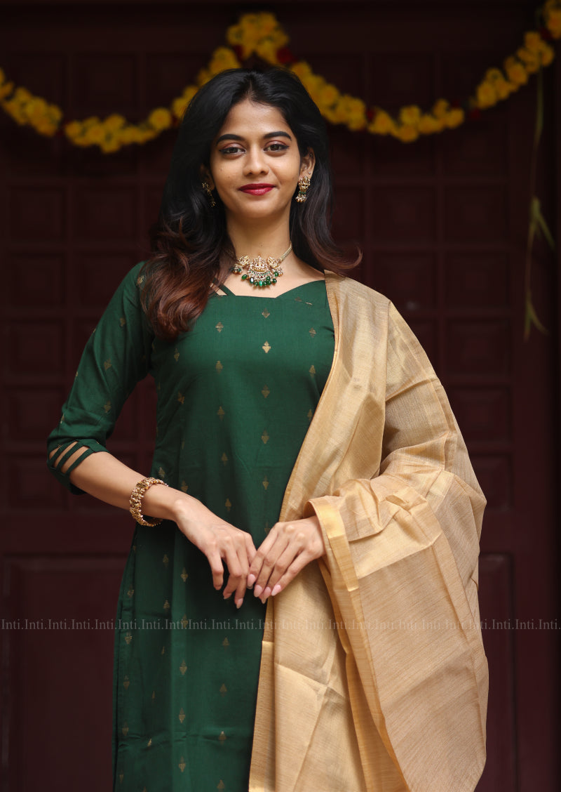 Mystic Strap Top & Dupatta Set