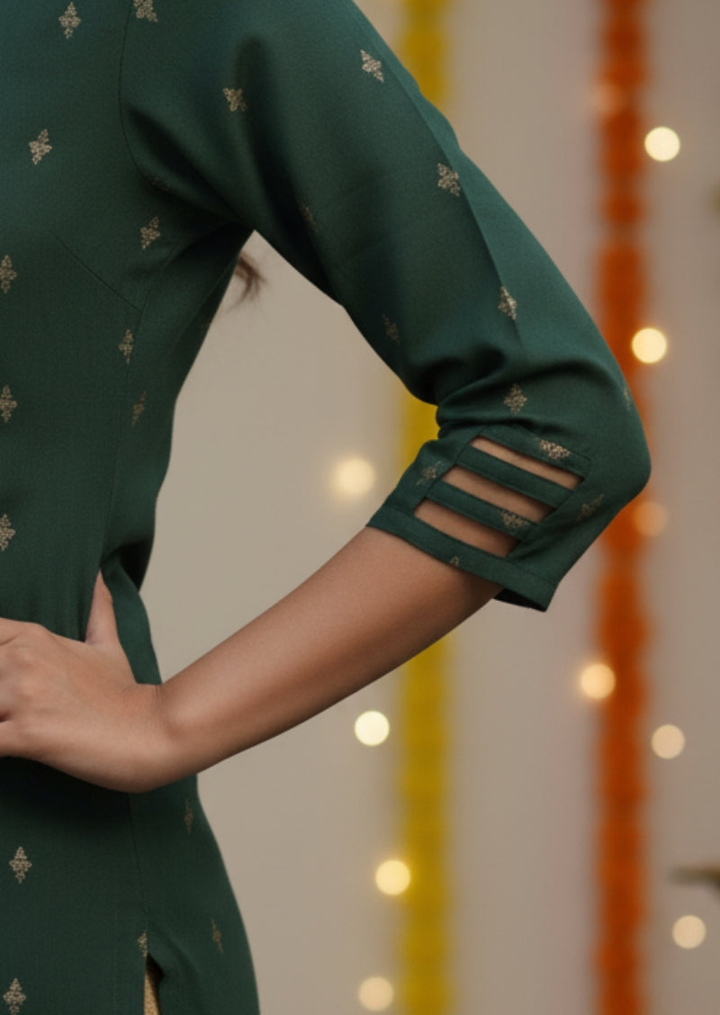 Mystic Strap Frame Top & Dupatta Set