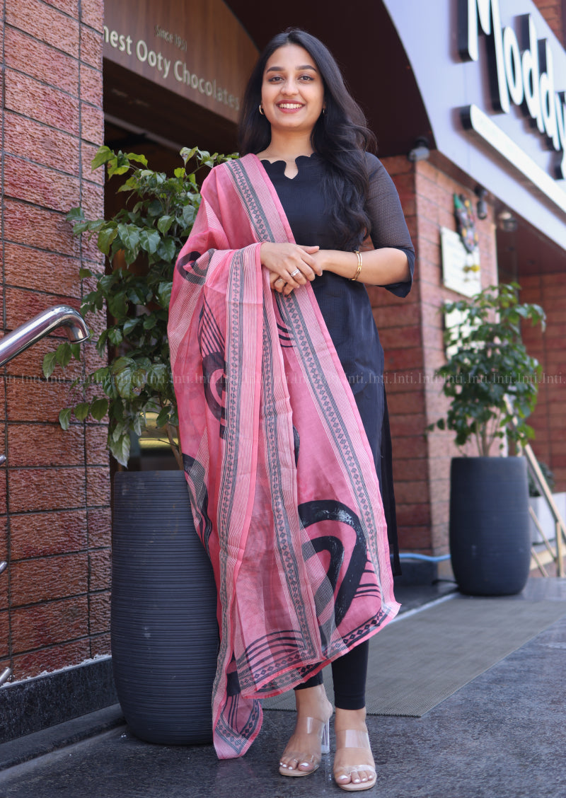 Night Veil Top & Dupatta Set