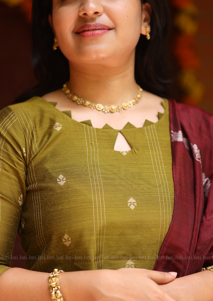 Olive Laurel Salwar Suit