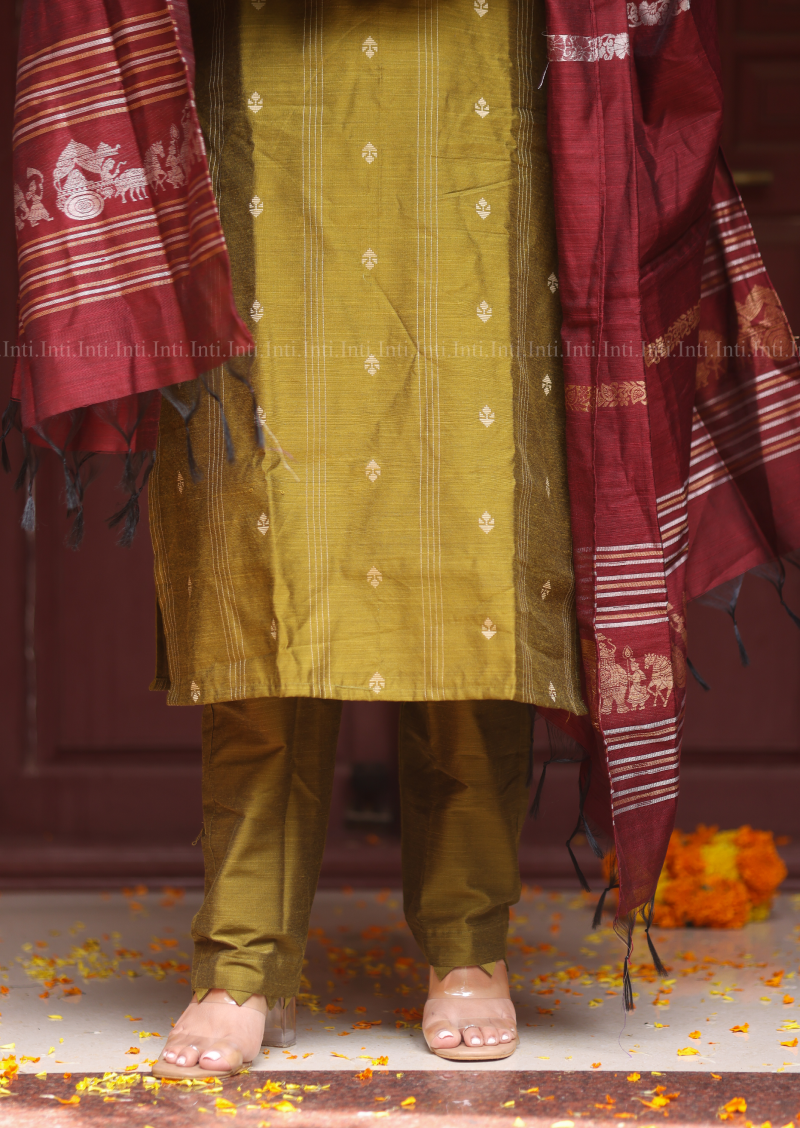 Olive Laurel Salwar Suit