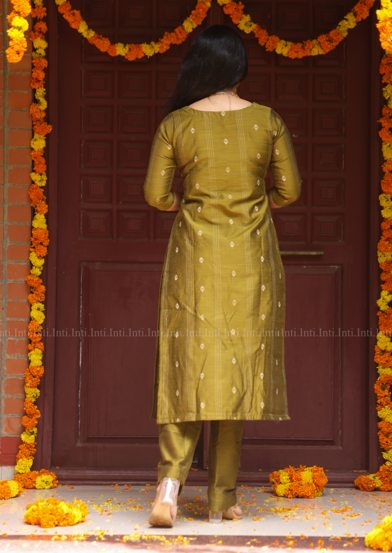 Olive Laurel Salwar Suit