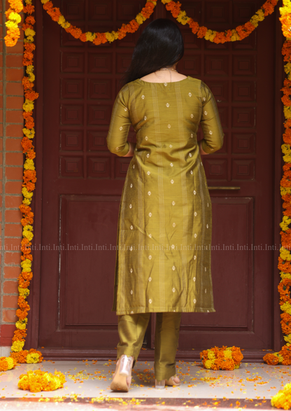Olive Laurel Salwar Suit