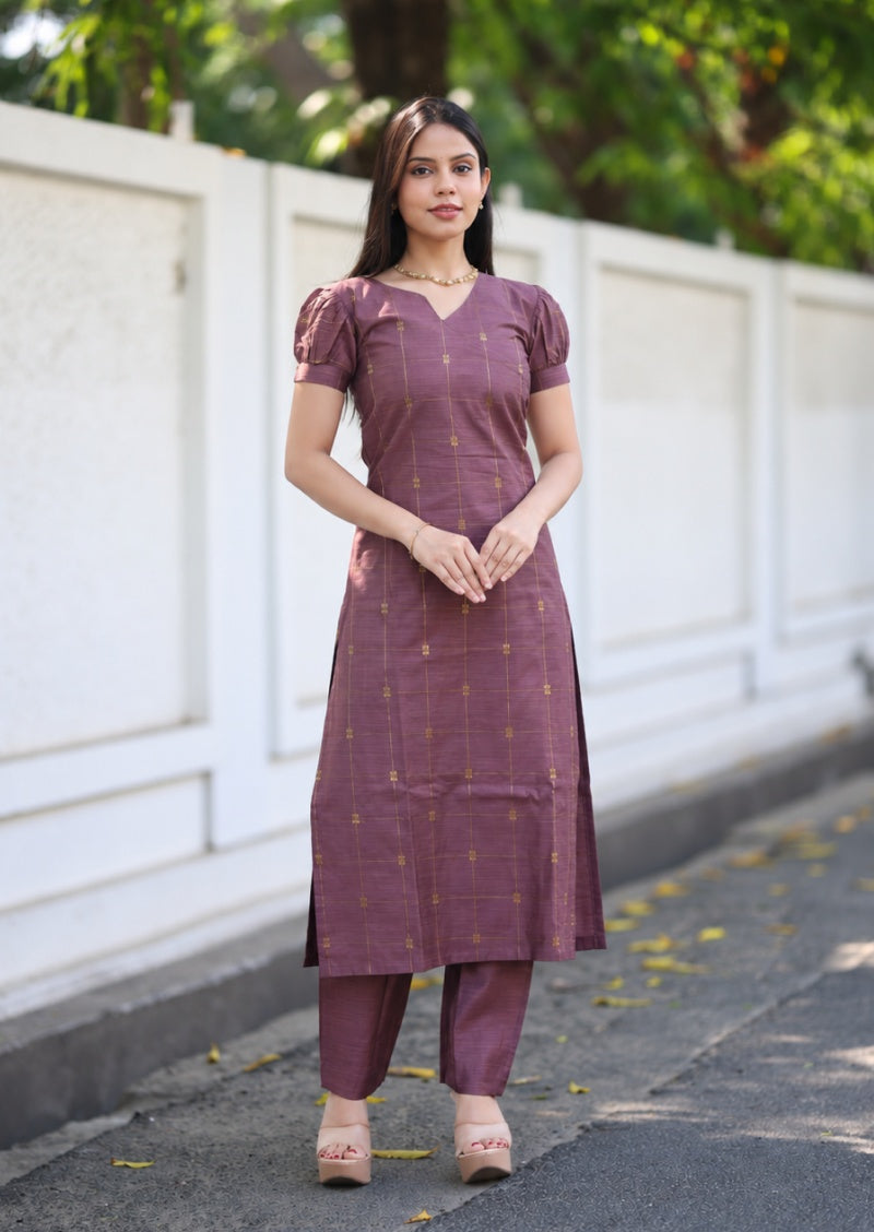Oviya Ethnic Top & Pant Set