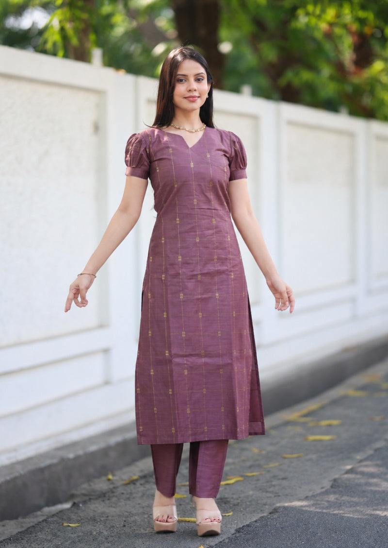 Oviya Ethnic Top & Pant Set