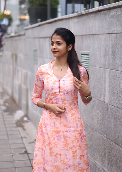 Peach Fuzz Kurti