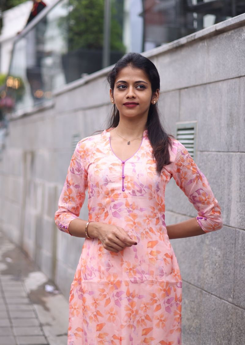 Peach Fuzz Kurti