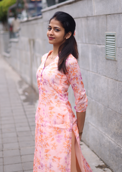 Peach Fuzz Kurti