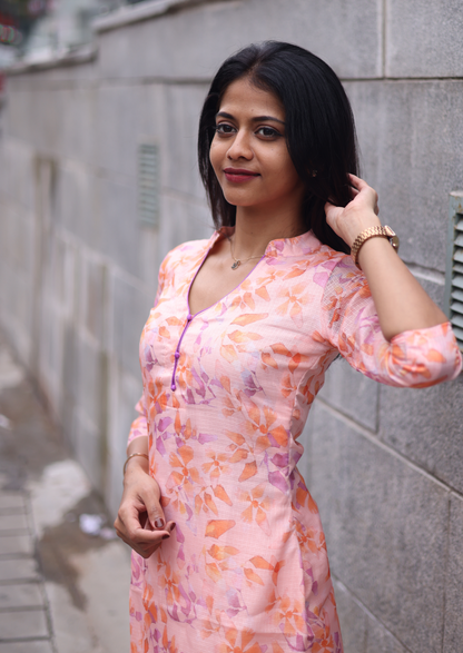 Peach Fuzz Kurti