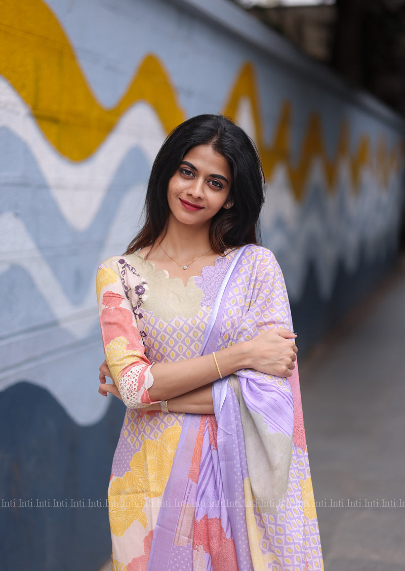 Peachmelt Top & Dupatta set