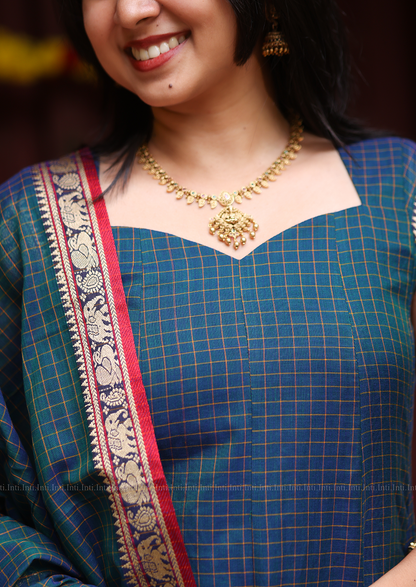 Peacock Luster Anarkali