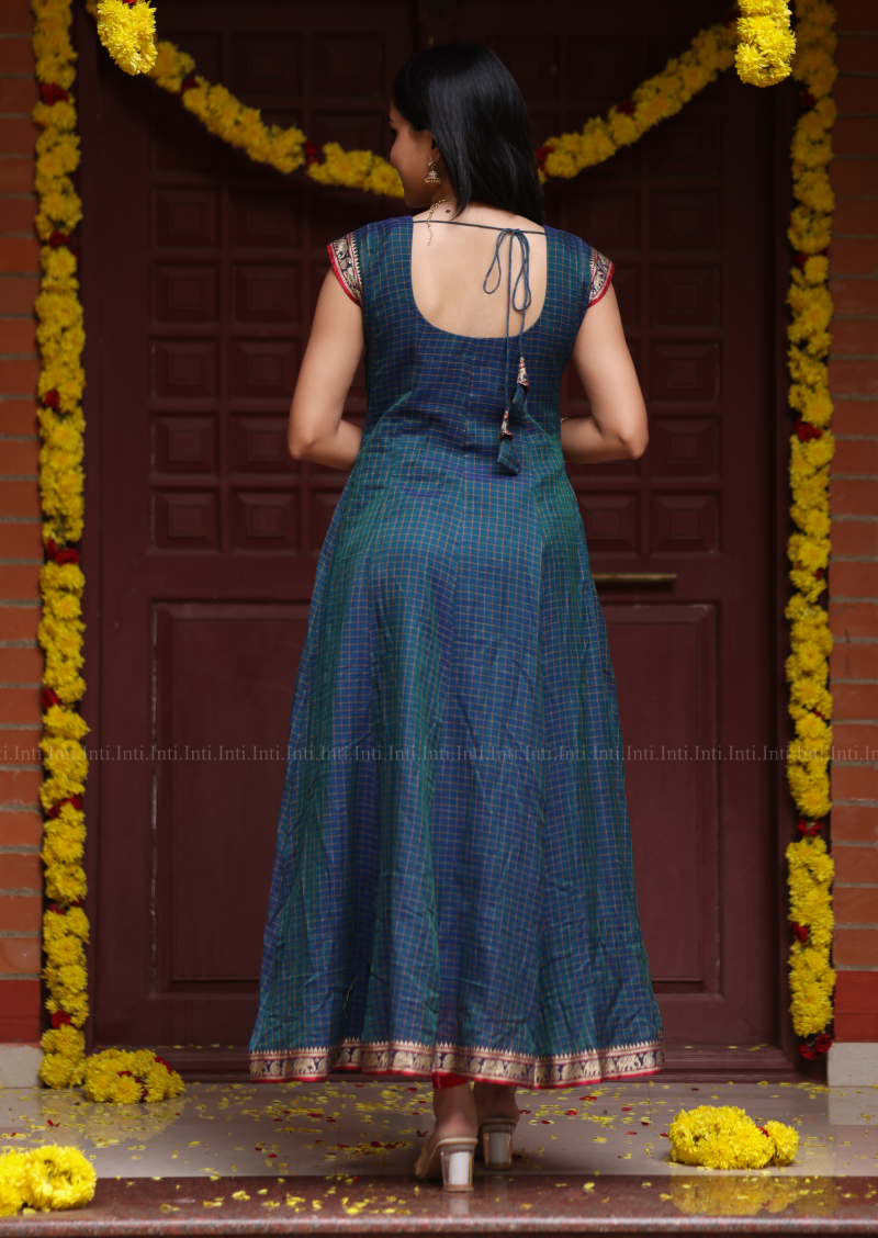 Peacock Luster Anarkali