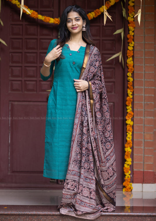 Pearly Lunar Top & Dupatta Set