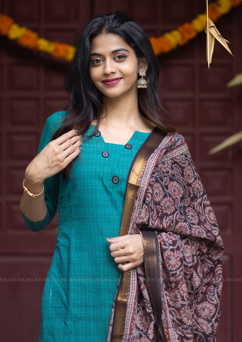 Pearly Lunar Top & Dupatta Set