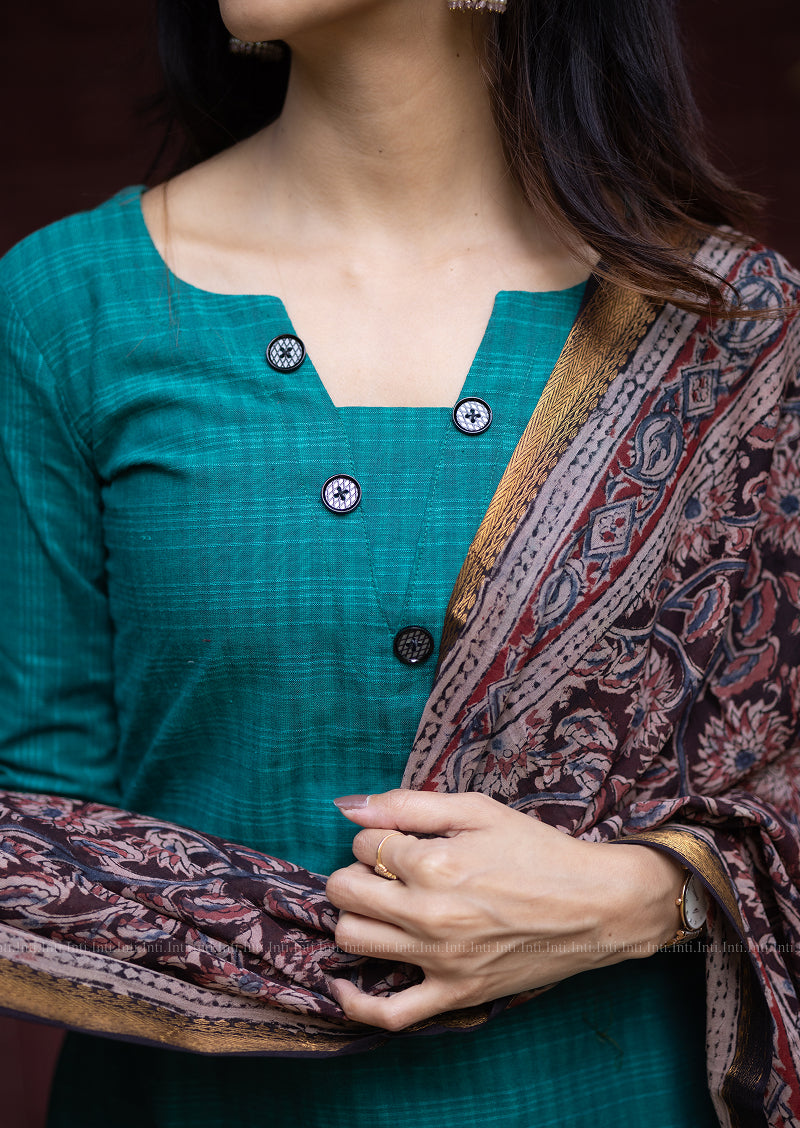 Pearly Lunar Top & Dupatta Set