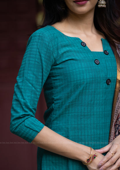 Pearly Lunar Top & Dupatta Set