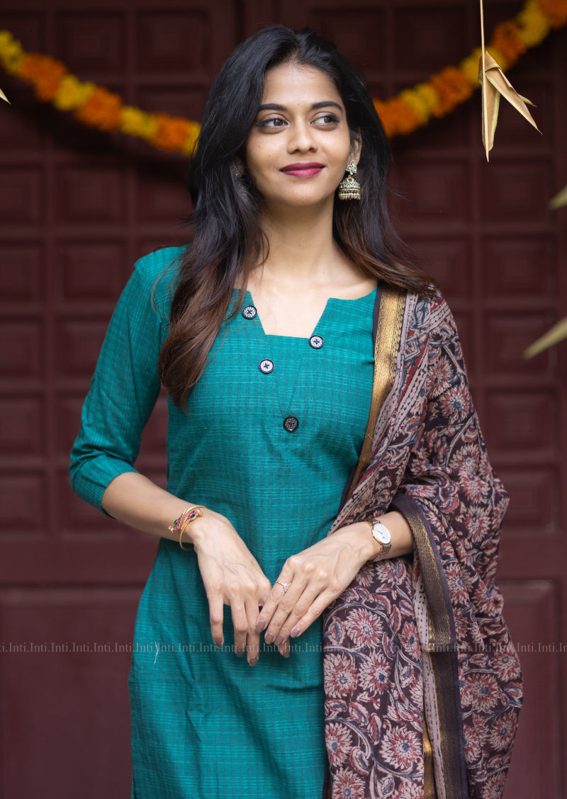 Pearly Lunar Top & Dupatta Set