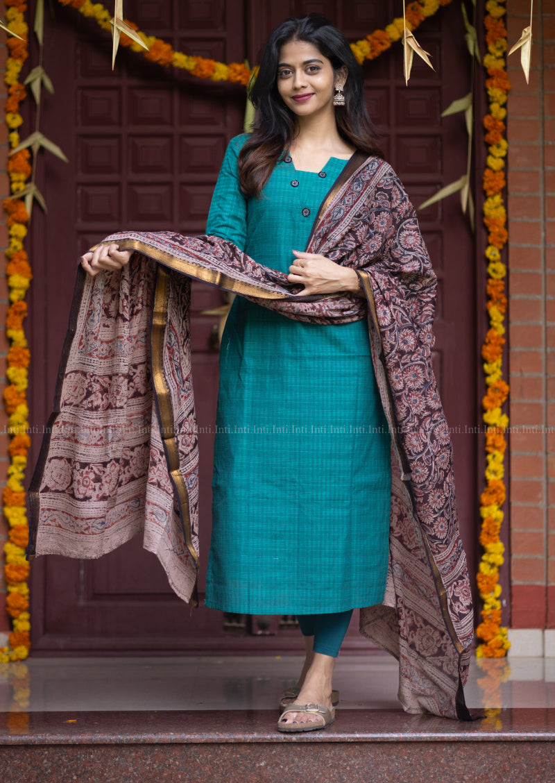 Pearly Lunar Top & Dupatta Set