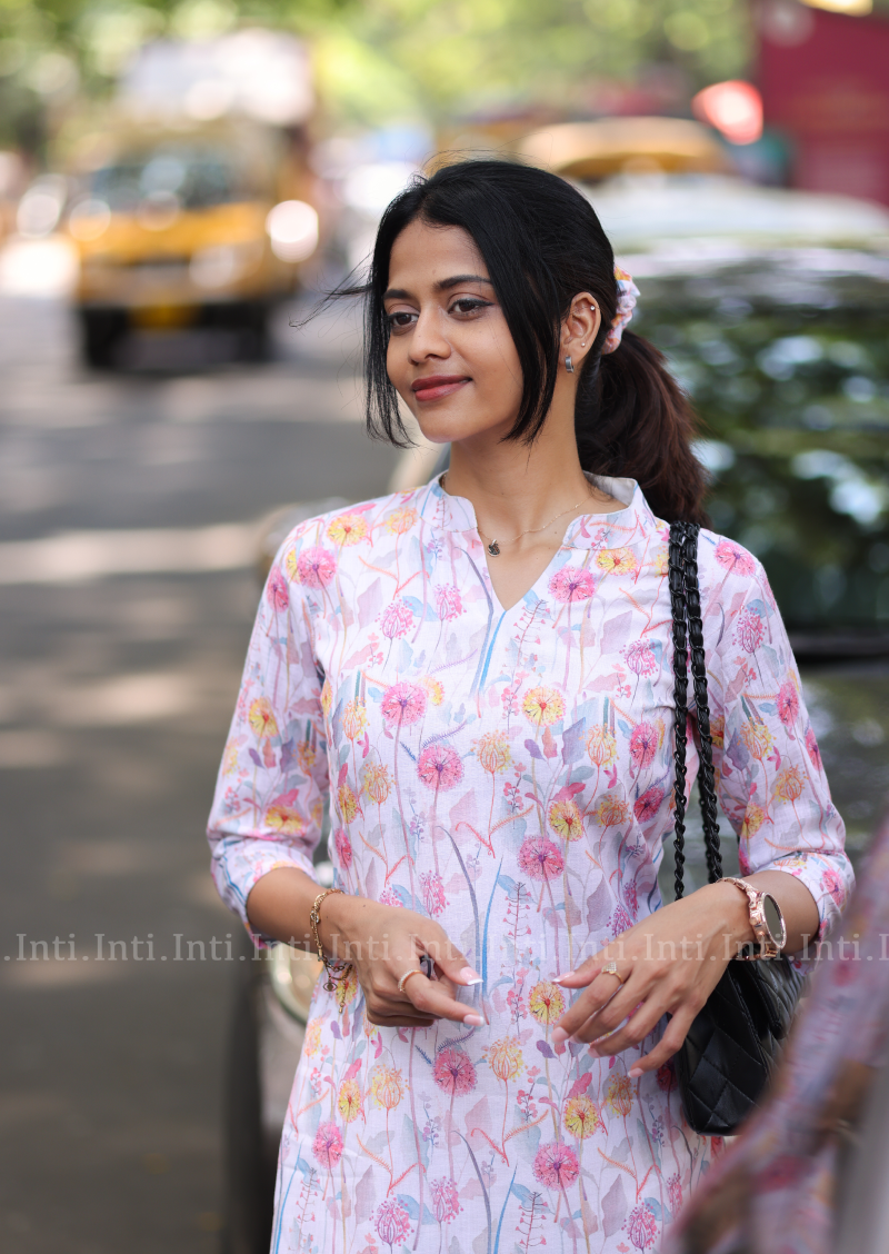 Petal Frost Kurti