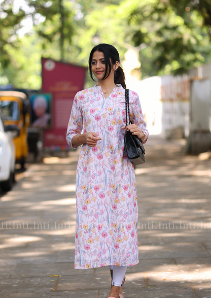 Petal Frost Kurti