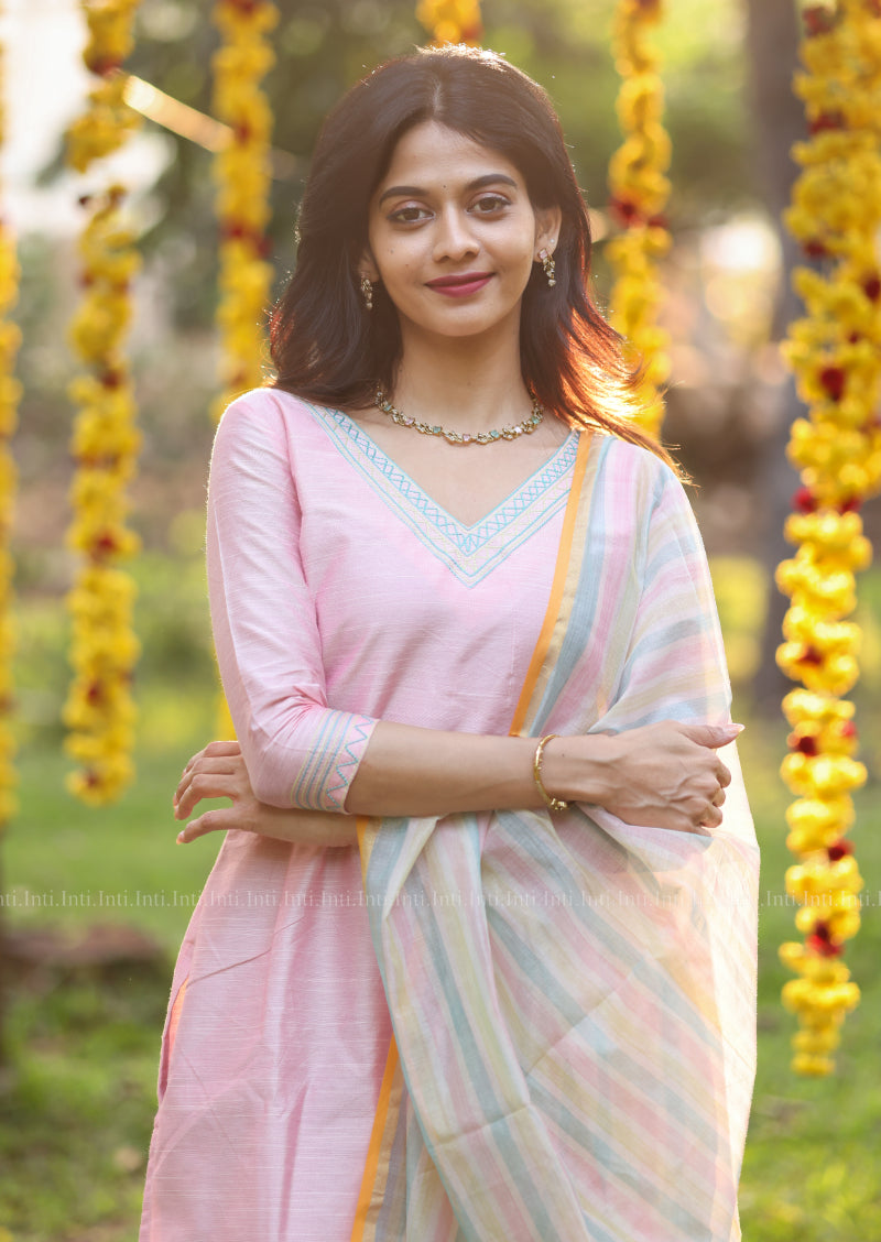 Petals Dawn Top & Dupatta Set