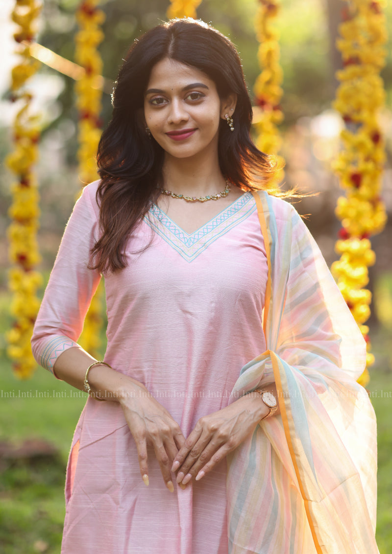 Petals Dawn Top & Dupatta Set