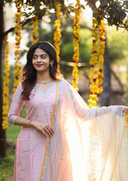 Petals Dawn Top & Dupatta Set