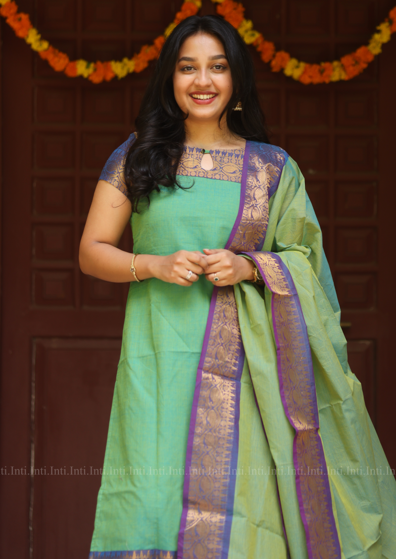 Pista Legacy Top & Dupatta