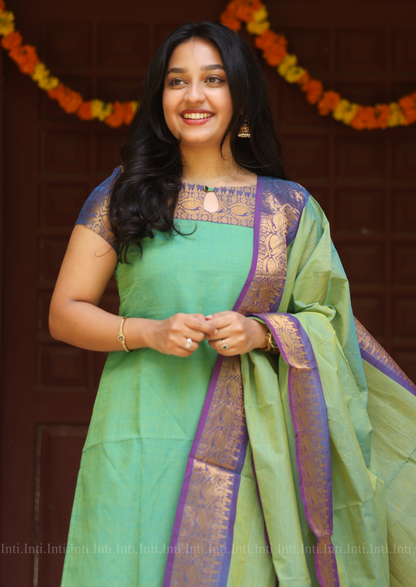 Pista Legacy Top & Dupatta