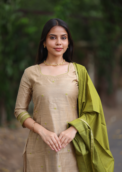 Pistachio Sand Salwar Suit