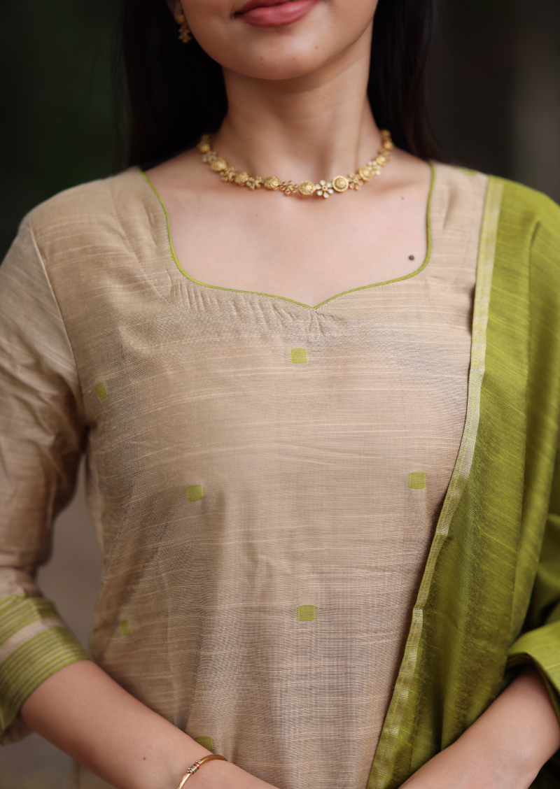 Pistachio Sand Salwar Suit