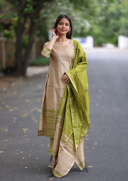 Pistachio Sand Salwar Suit