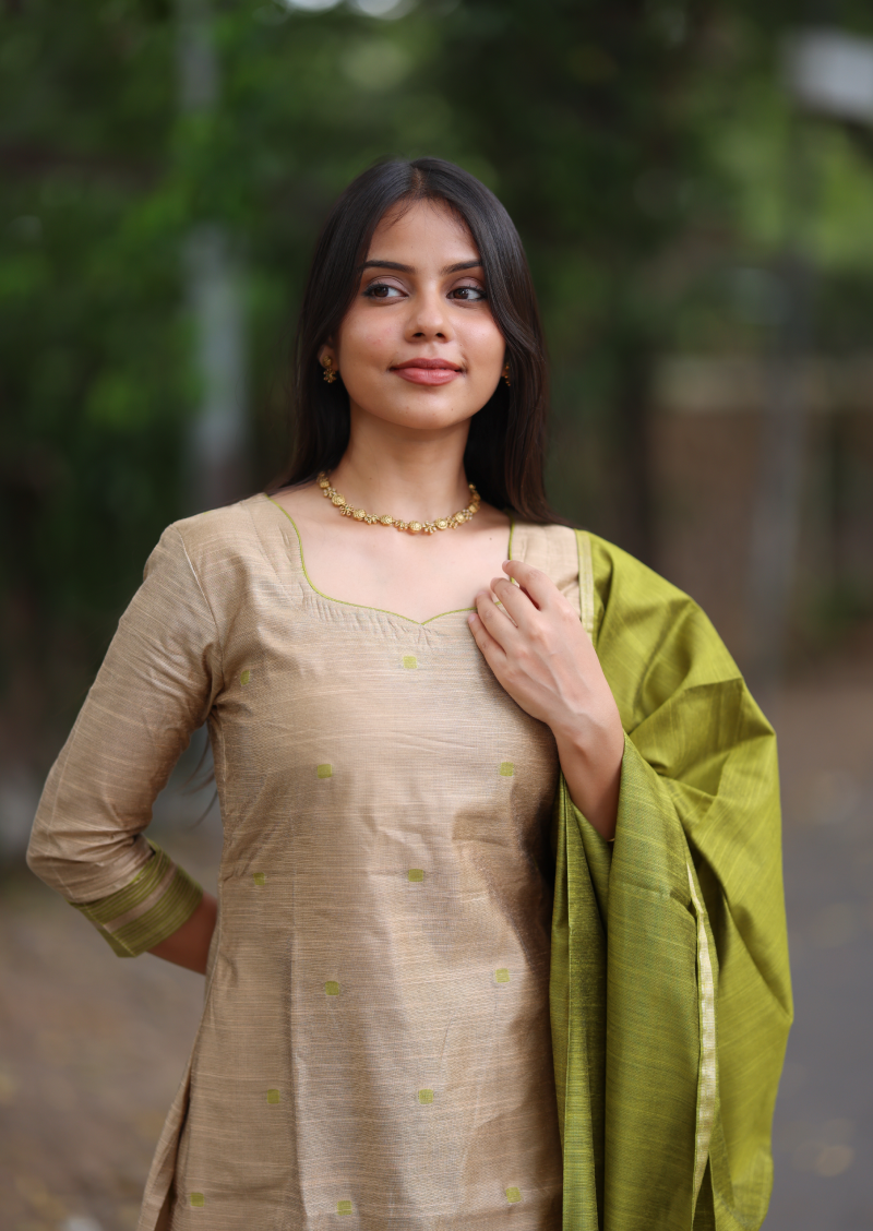 Pistachio Sand Salwar Suit