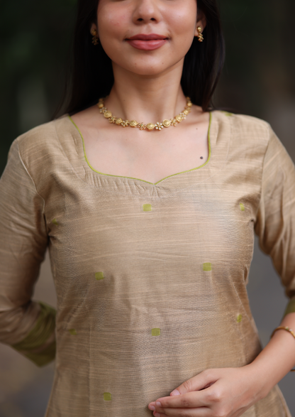 Pistachio Sand Salwar Suit