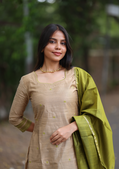 Pistachio Sand Salwar Suit