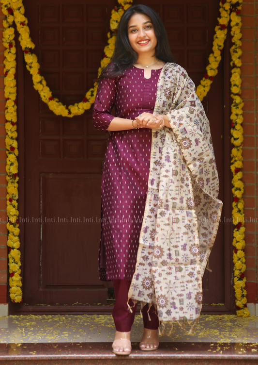 Plum Eleganza Salwar Suit