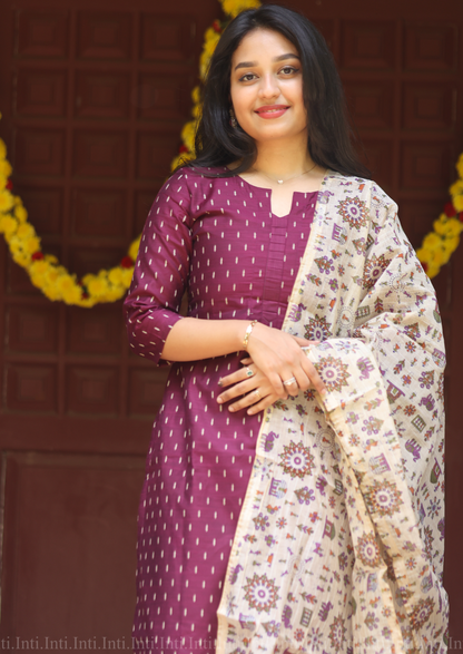Plum Eleganza Salwar Suit