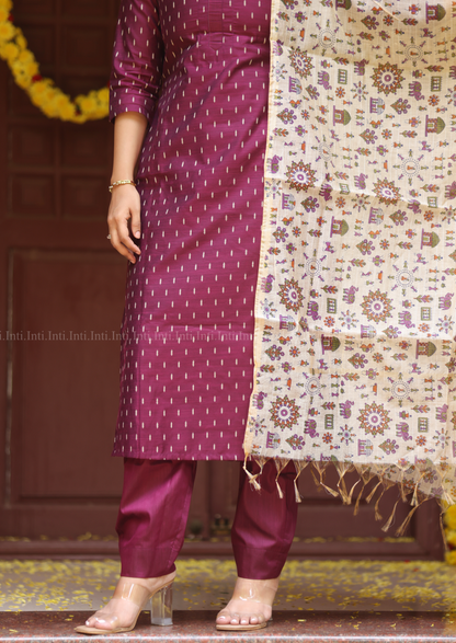 Plum Eleganza Salwar Suit