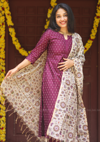 Plum Eleganza Salwar Suit